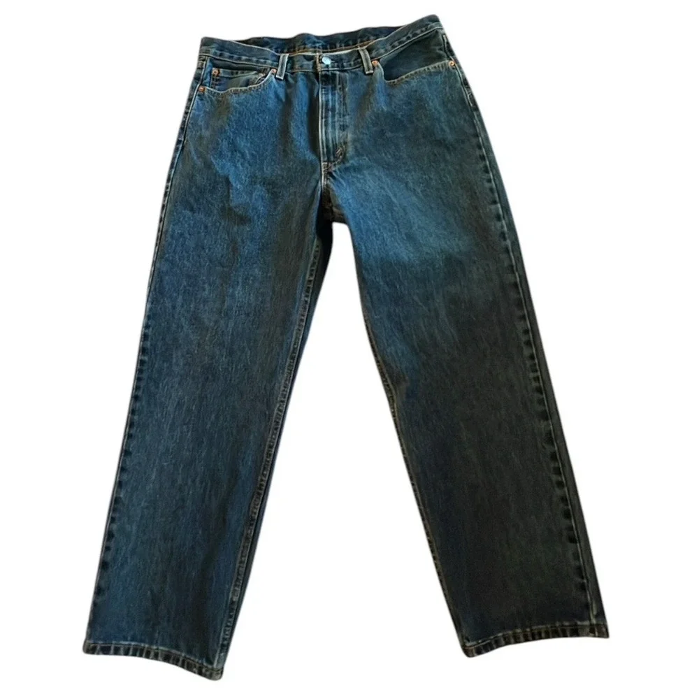 Vtg Levi's 550 Jeans Men's 38X29 Straight Relaxed Denim Blue Medium‎ Dark Wash